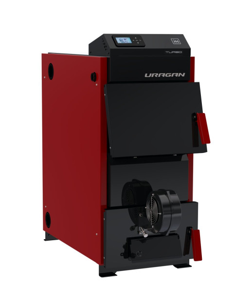 Котел твердотоп полуавтомат URAGAN Prof Turbo 34